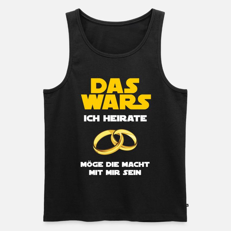 Das Wars - Ich Heirate - Junggesellenabschied - Männer Premium Bio Tank Top - Schwarz