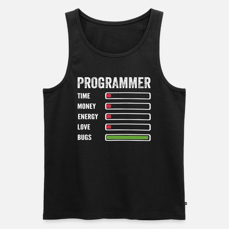 développeur humour programmeur codeur code - Débardeur bio Premium Homme - noir