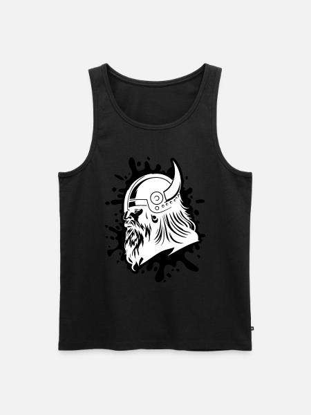 Wikinger Kopf Viking Krieger - Männer Premium Bio Tank Top - 