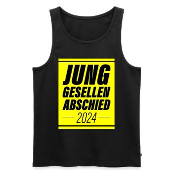 Junggesellenabschied 2024 Jga - Männer Premium Bio Tank Top - Schwarz - Vorne - Michal (187cm)