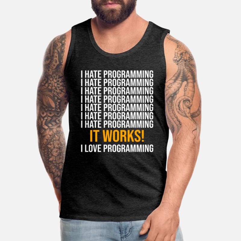 Codeur Développeur Programmeur Codage informatique informatique Débardeur bio Premium Homme