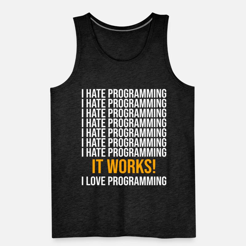Programmierer Entwickler Programmierer Programmieren IT Computer Männer Premium Bio Tank Top