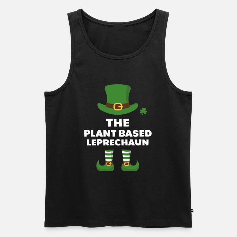 Der pflanzliche Kobold - Männer Premium Bio Tank Top - Schwarz