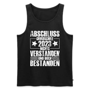 Abschluss 2023 Grundschule - Männer Premium Bio Tank Top - Schwarz - Vorne - Michal (187cm)