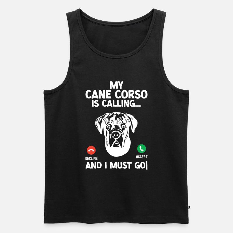 Cane Corso - Männer Premium Bio Tank Top - Schwarz