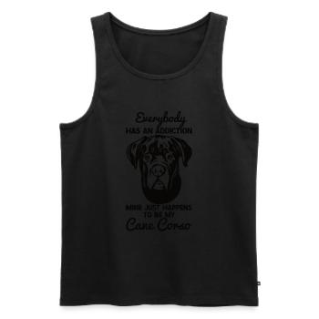 Cane Corso - Men's Premium Organic Tank Top - black - Front - AI Model Male 178 light (178cm)