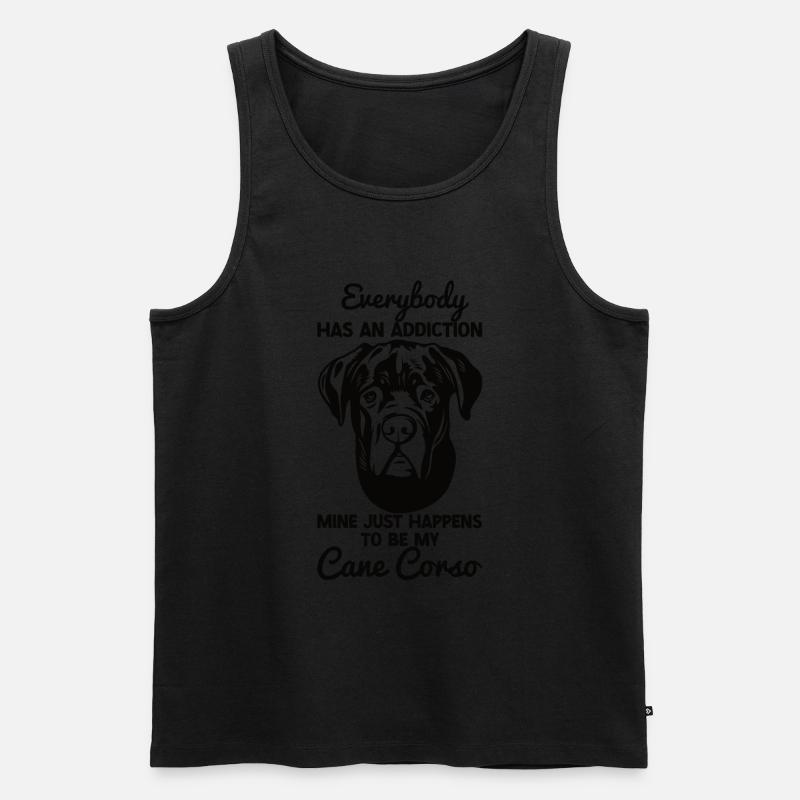 Cane Corso - Männer Premium Bio Tank Top - Schwarz