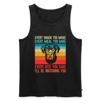 Cane Corso - Men's Premium Organic Tank Top - black - Front - AI Model Male 178 light (178cm)