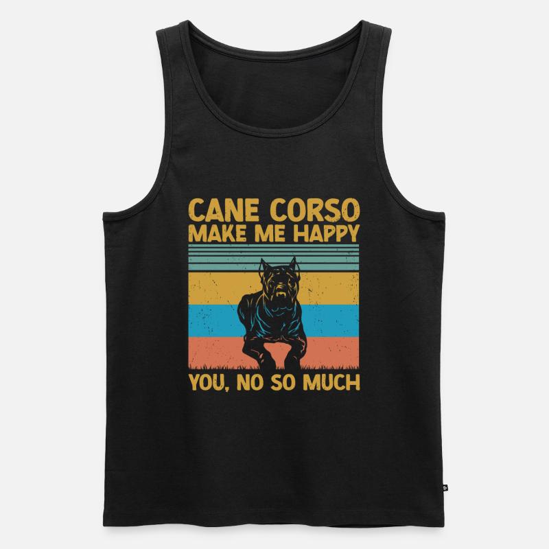 Cane Corso - Männer Premium Bio Tank Top - Schwarz