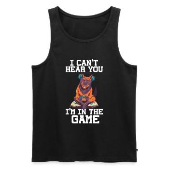 Gaming -Hund - Männer Premium Bio Tank Top - Schwarz - Vorne - AI Model Male 178 light (178cm)
