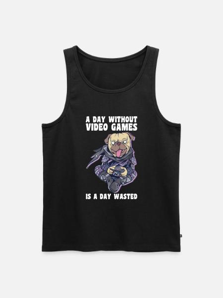Gaming Dog - Men's Premium Organic Tank Top - black