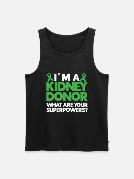 Kidney donor - Men's Premium Organic Tank Top - black