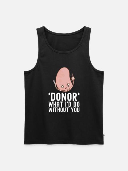 Kidney donor - Men's Premium Organic Tank Top - black