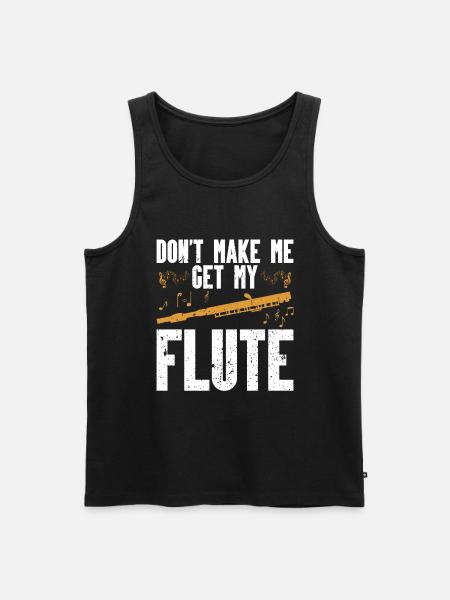 Flute - Men's Premium Organic Tank Top - black