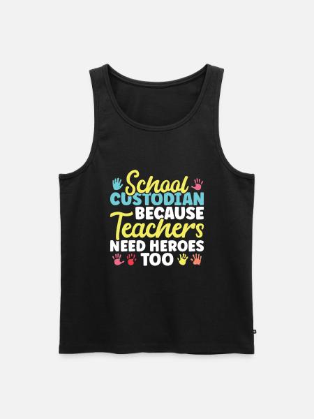 School officials - Men's Premium Organic Tank Top - black