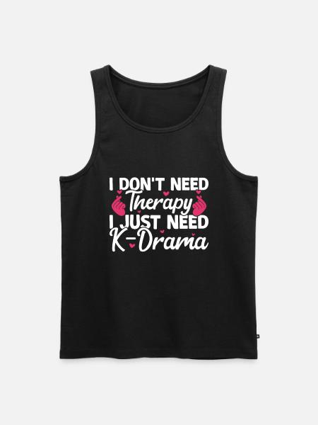 K-Drama - Men's Premium Organic Tank Top - black
