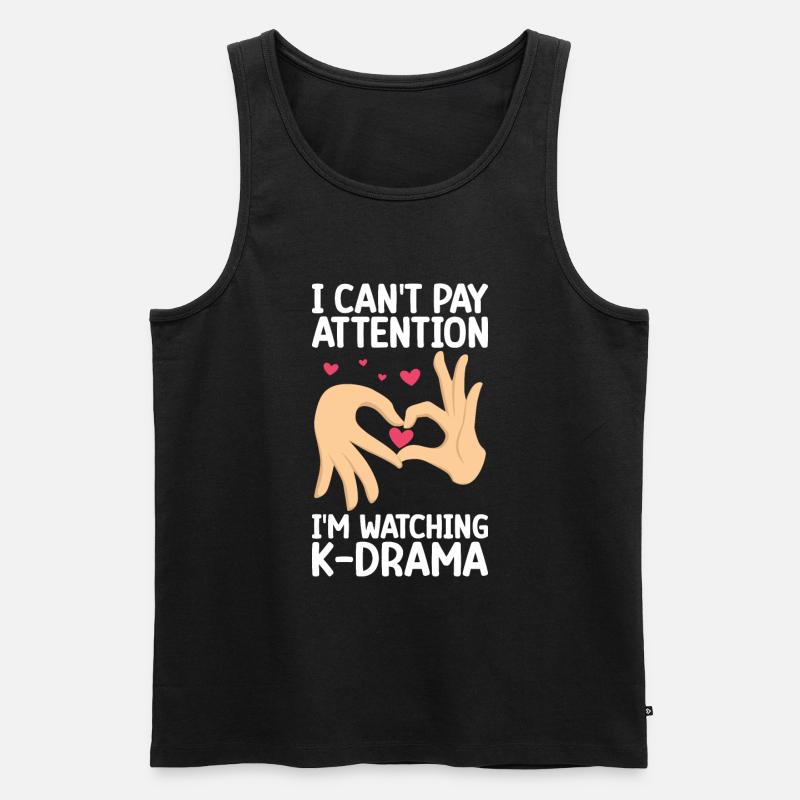 K-Drama - Männer Premium Bio Tank Top - Schwarz