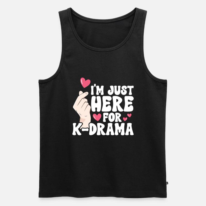 K-Drama - Männer Premium Bio Tank Top - Schwarz