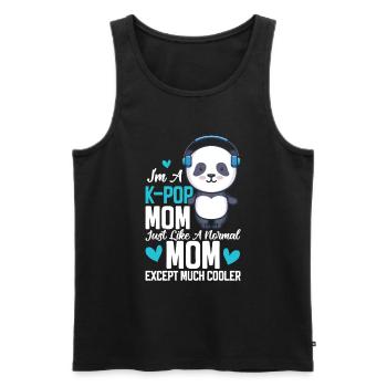K-Pop Panda - Men's Premium Organic Tank Top - black - Front - AI Model Male 178 light (178cm)