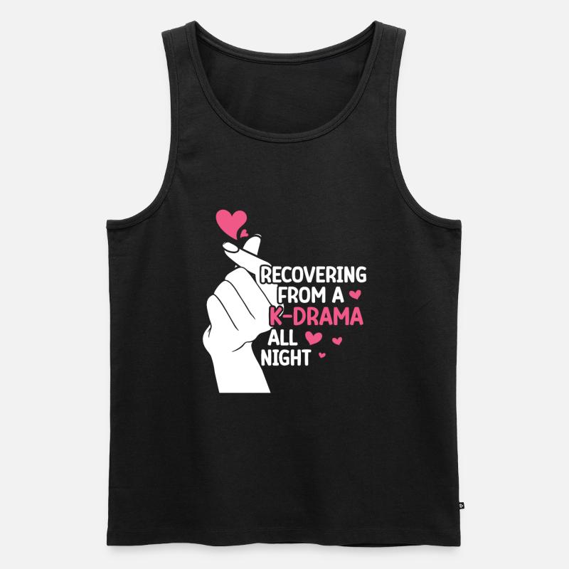 K-Drama - Männer Premium Bio Tank Top - Schwarz