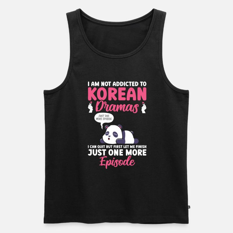 K-Drama - Männer Premium Bio Tank Top - Schwarz