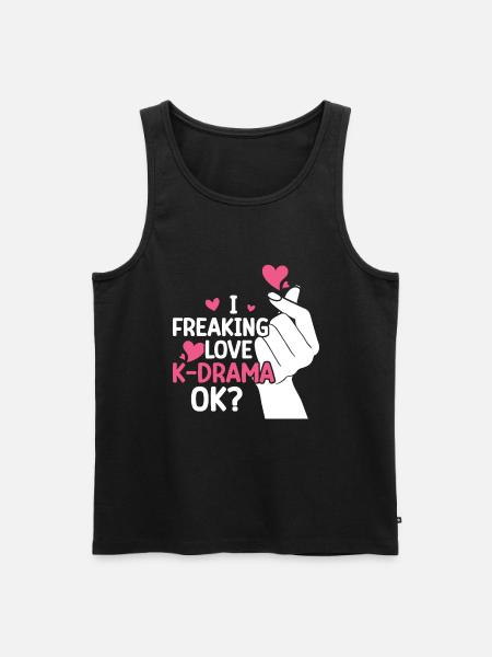 K-Drama - Men's Premium Organic Tank Top - black