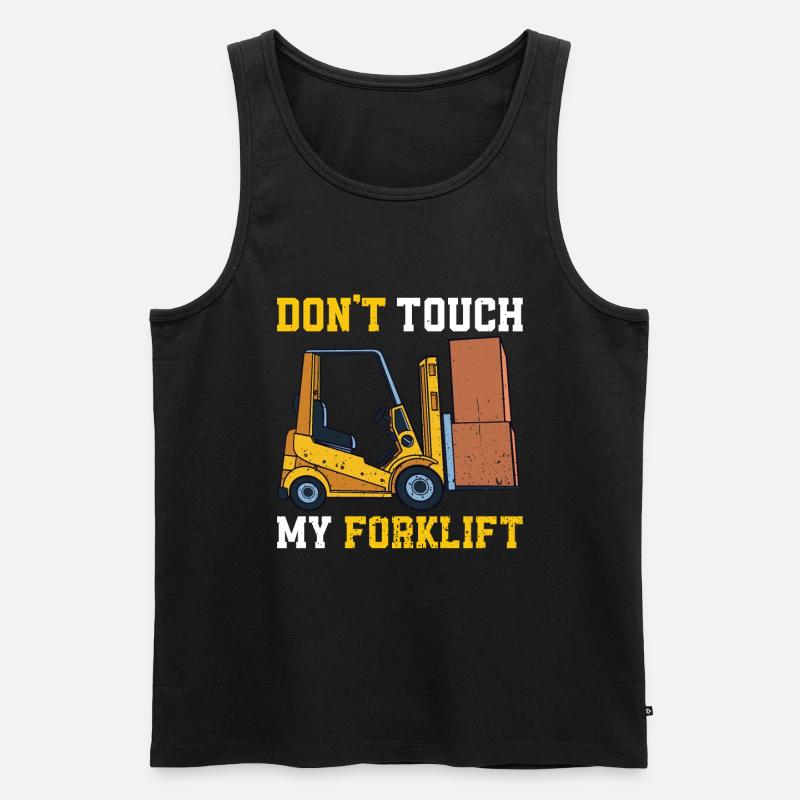 Gabelstaplerfahrer - Männer Premium Bio Tank Top - Schwarz