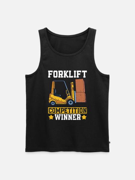 Gabelstaplerfahrer - Männer Premium Bio Tank Top - Schwarz