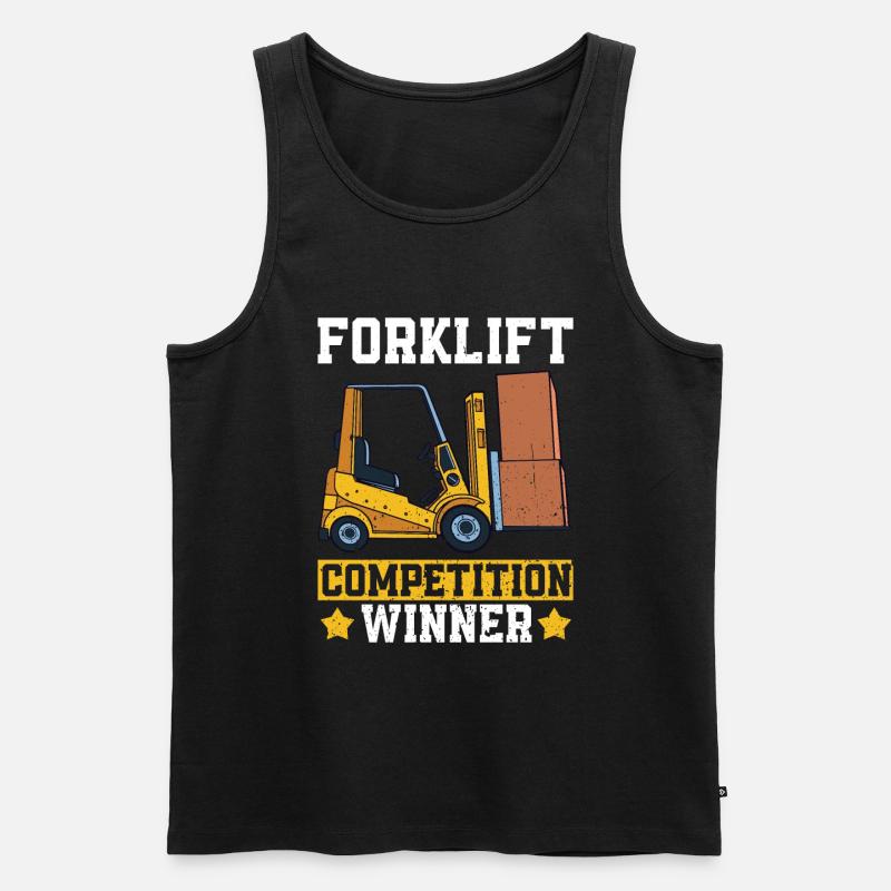 Gabelstaplerfahrer - Männer Premium Bio Tank Top - Schwarz