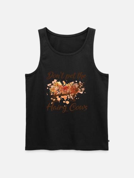Highland cow - Men's Premium Organic Tank Top - black