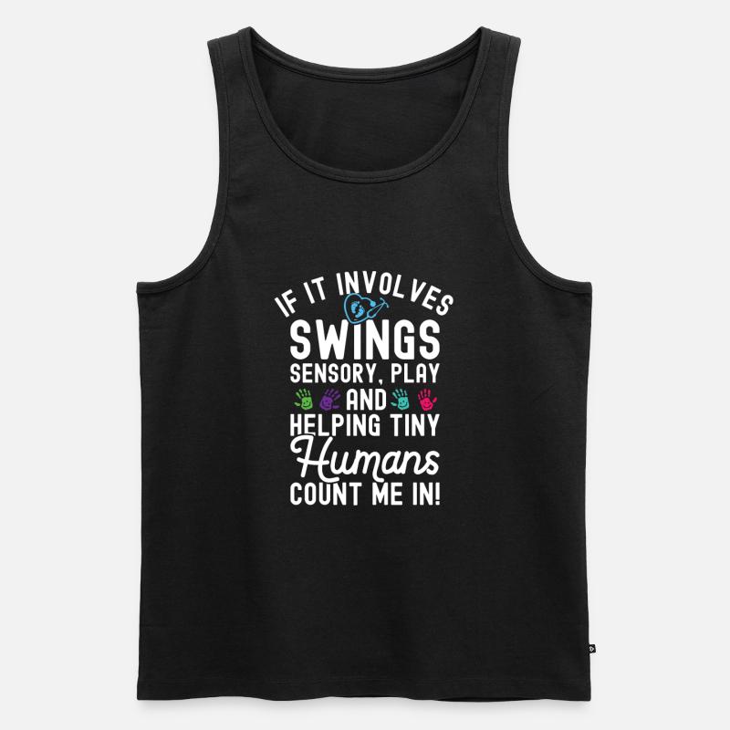 Kinderkrankenschwester - Männer Premium Bio Tank Top - Schwarz