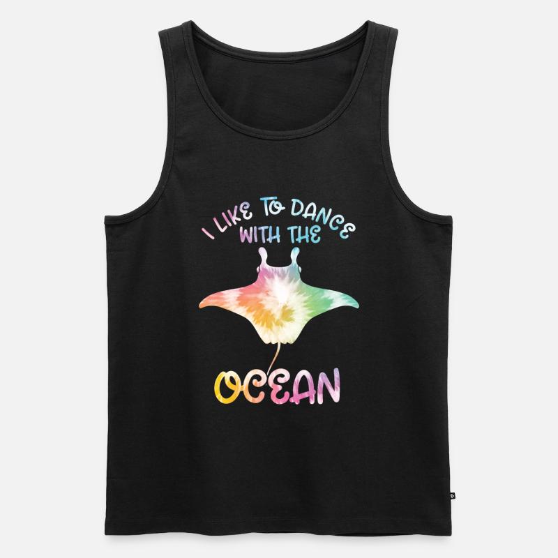 Stachelrochen - Männer Premium Bio Tank Top - Schwarz