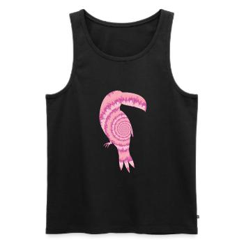 Toucan - Men's Premium Organic Tank Top - black - Front - Michal (187cm)