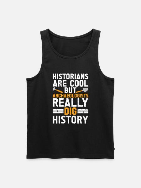 Archaeology - Men's Premium Organic Tank Top - black
