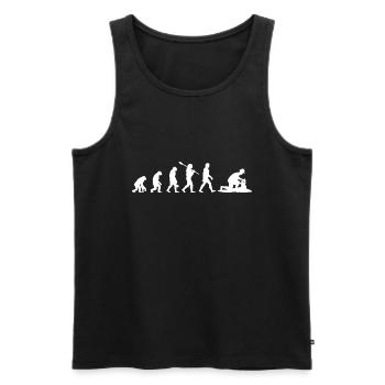 Archaeology - Men's Premium Organic Tank Top - black - Front - AI Model Male 178 light (178cm)