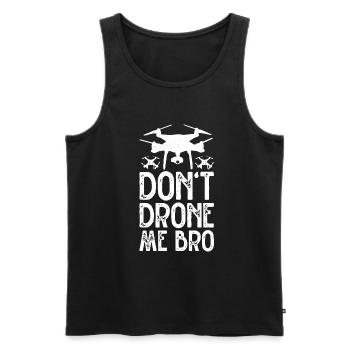 Drone - Men's Premium Organic Tank Top - black - Front - Michal (187cm)