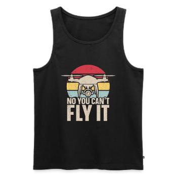 Drone - Men's Premium Organic Tank Top - black - Front - Michal (187cm)
