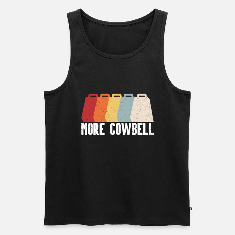 Kuhglocke - Männer Premium Bio Tank Top - Schwarz