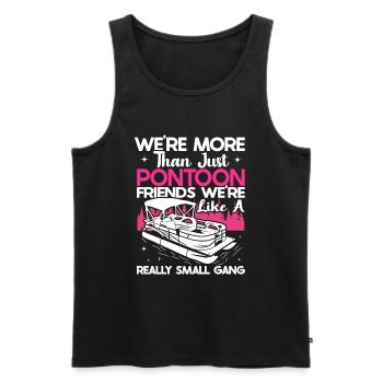 Pontoon Queen -Boat Pontoon -Women - Men's Premium Organic Tank Top - black - Front - Michal (187cm)