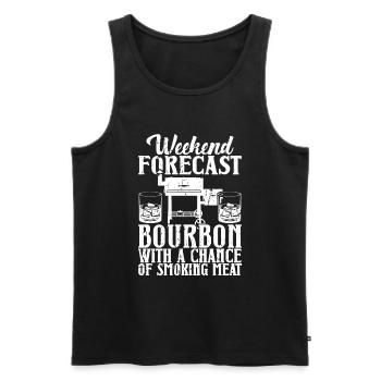 Bourbon-Smoker-Grillwhisky - Männer Premium Bio Tank Top - Schwarz - Vorne - AI Model Male 178 light (178cm)
