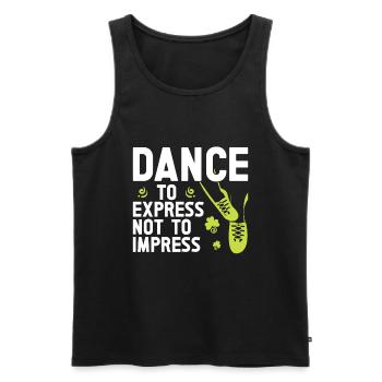Irish Dance St. Patrick's Dance - Men's Premium Organic Tank Top - black - Front - AI Model Male 178 light (178cm)