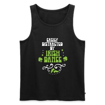 Irish Dance St. Patrick's Dance - Men's Premium Organic Tank Top - black - Front - Michal (187cm)