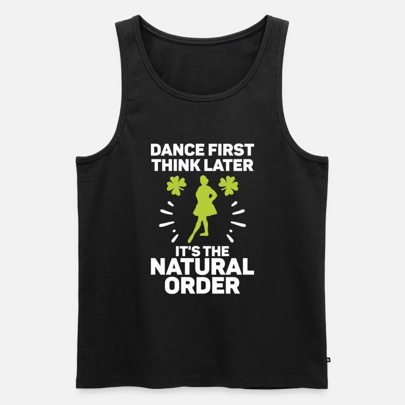 Danse irlandaise Danse Saint-Patrick - Débardeur bio Premium Homme - noir