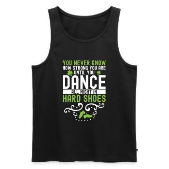 Irish Dance St. Patrick's Dance - Men's Premium Organic Tank Top - black - Front - Michal (187cm)