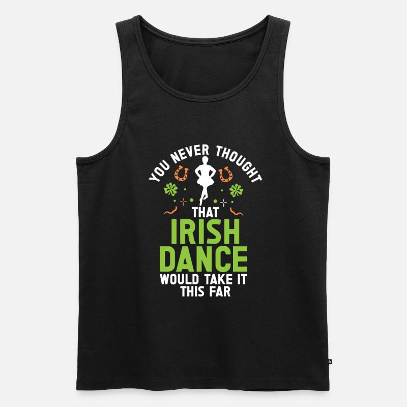 Danse irlandaise Danse Saint-Patrick - Débardeur bio Premium Homme - noir