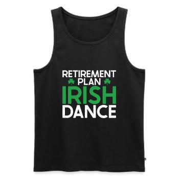 Irish Dance St. Patrick's Dance - Men's Premium Organic Tank Top - black - Front - AI Model Male 178 light (178cm)