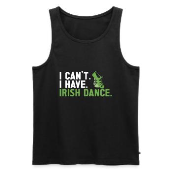 Irish Dance St. Patrick's Dance - Men's Premium Organic Tank Top - black - Front - AI Model Male 178 light (178cm)
