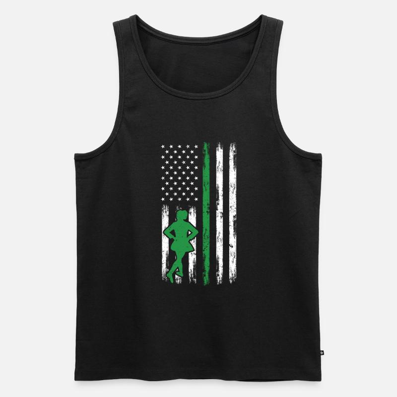 Danse irlandaise Danse Saint-Patrick - Débardeur bio Premium Homme - noir