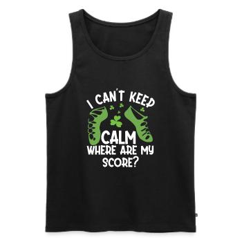 Irish Dance St. Patrick's Dance - Men's Premium Organic Tank Top - black - Front - AI Model Male 178 light (178cm)