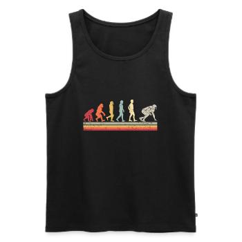 Lineman Football Player Offensive Defensive - Männer Premium Bio Tank Top - Schwarz - Vorne - AI Model Male 178 light (178cm)